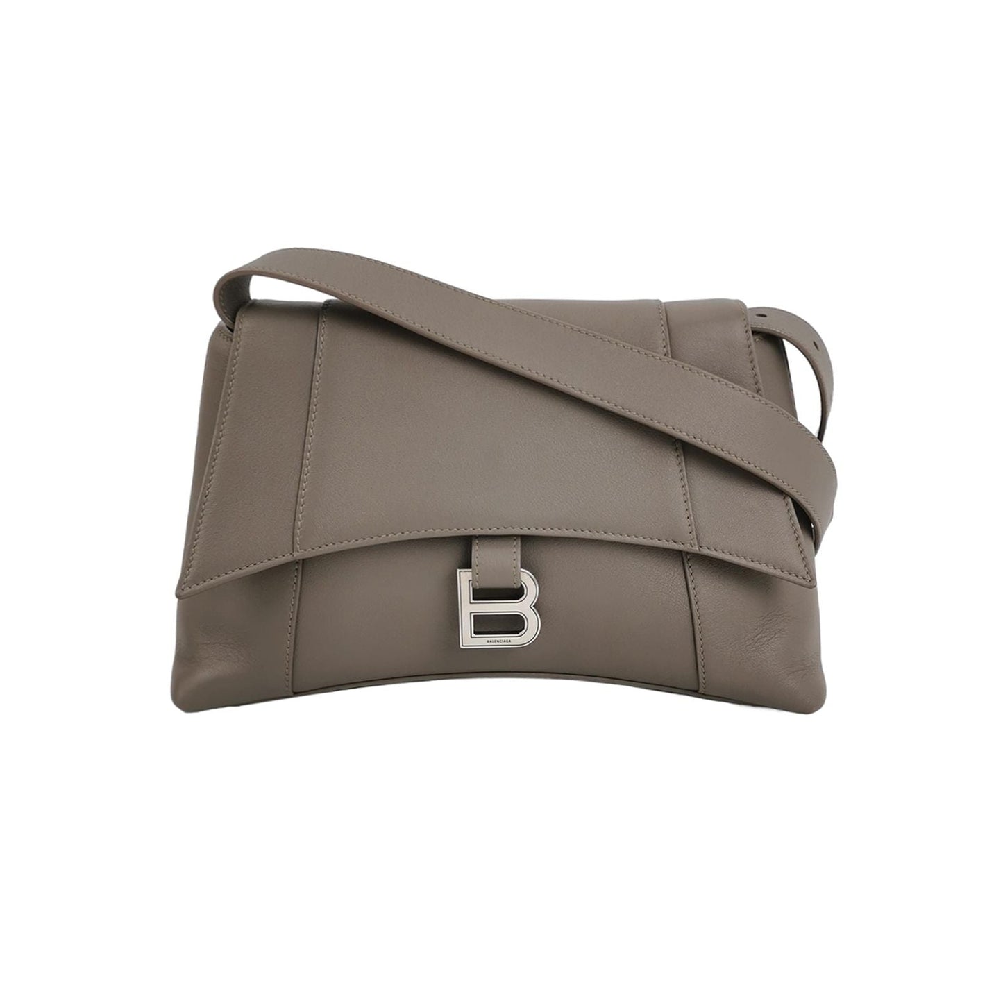 Preloved Balenciaga Downtown Small Leather Solid B Buckle Shoulder Bag 250501781174134