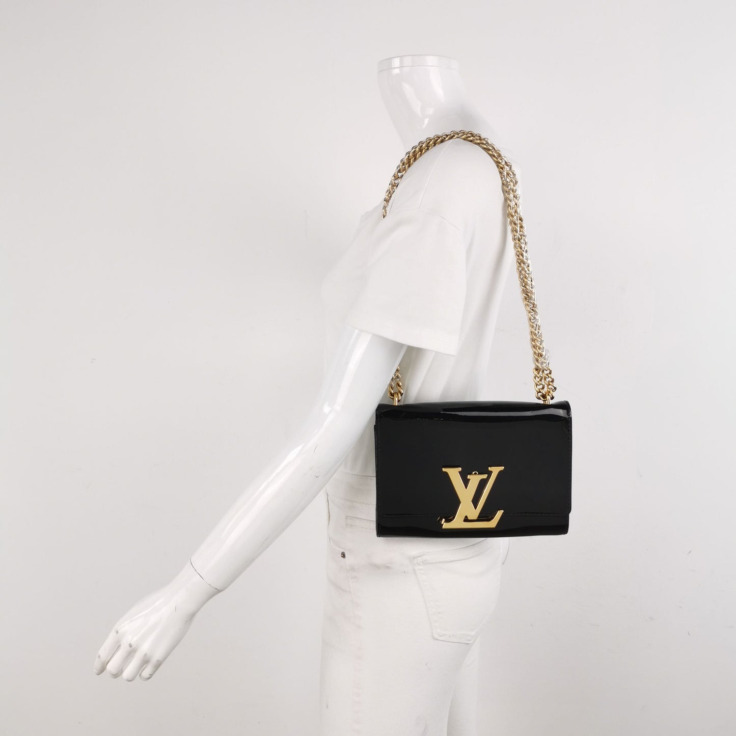 Louis Vuitton Louise Patent Leather Shoulder Bag 250502781174931