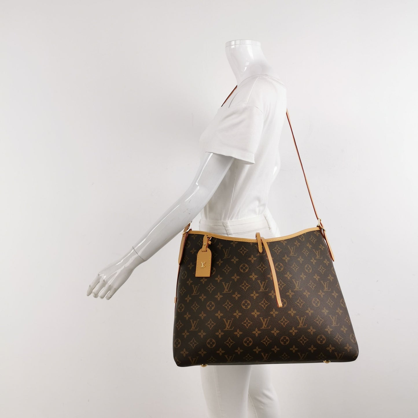 Louis Vuitton Carry All Medium Monogram Print Shoulder Bag with Chip 250501781173835