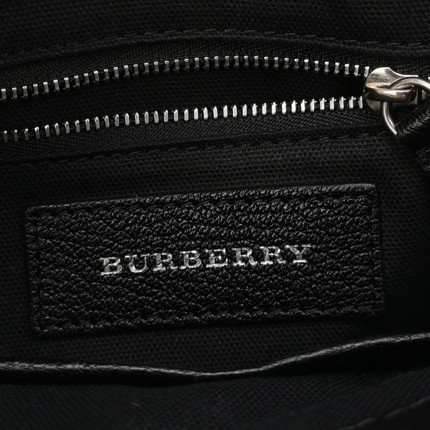 Preloved Burberry The Banner Mini Vintage Check Leather and Canvas Shoulder Bag 250502781175351