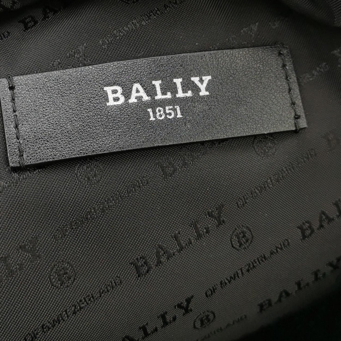 Preloved Bally Mavrick Leather Backpack with Logo 250501781173909