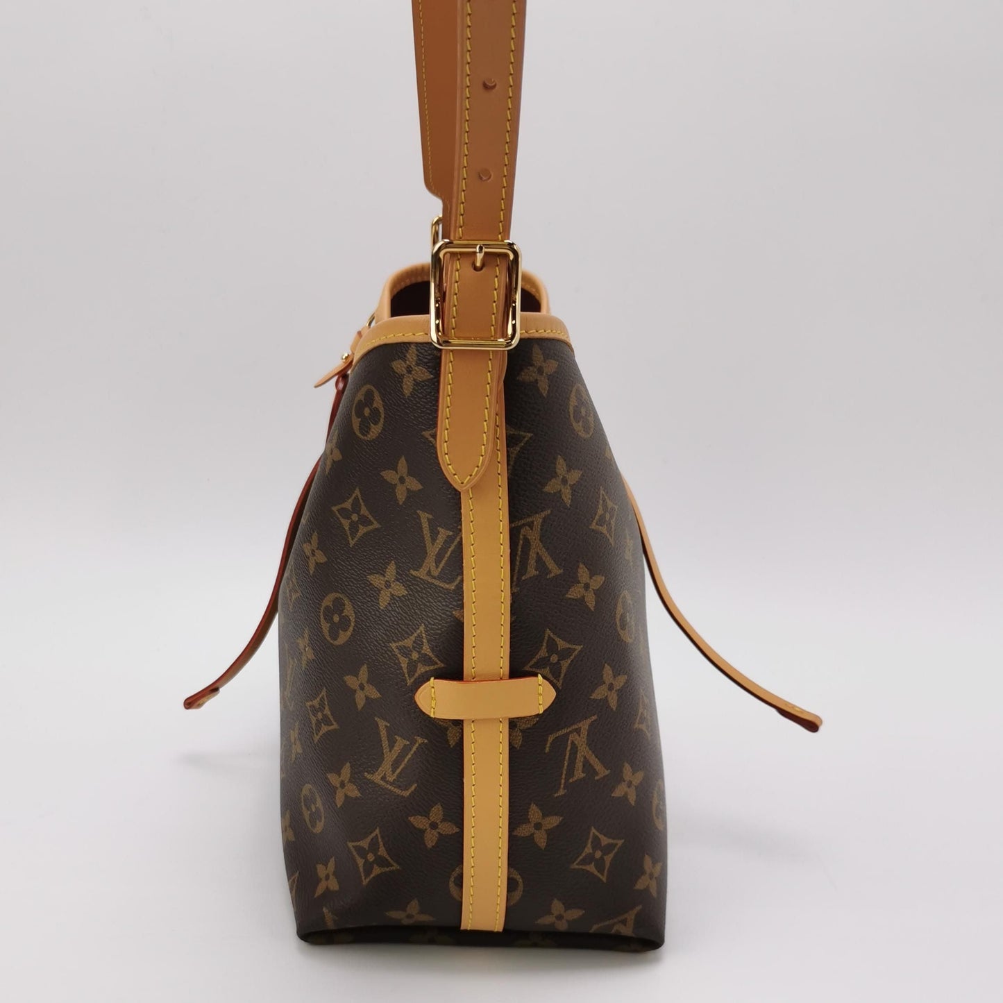 Louis Vuitton Carry All Small Monogram Shoulder Bag with Chip 250107781015595