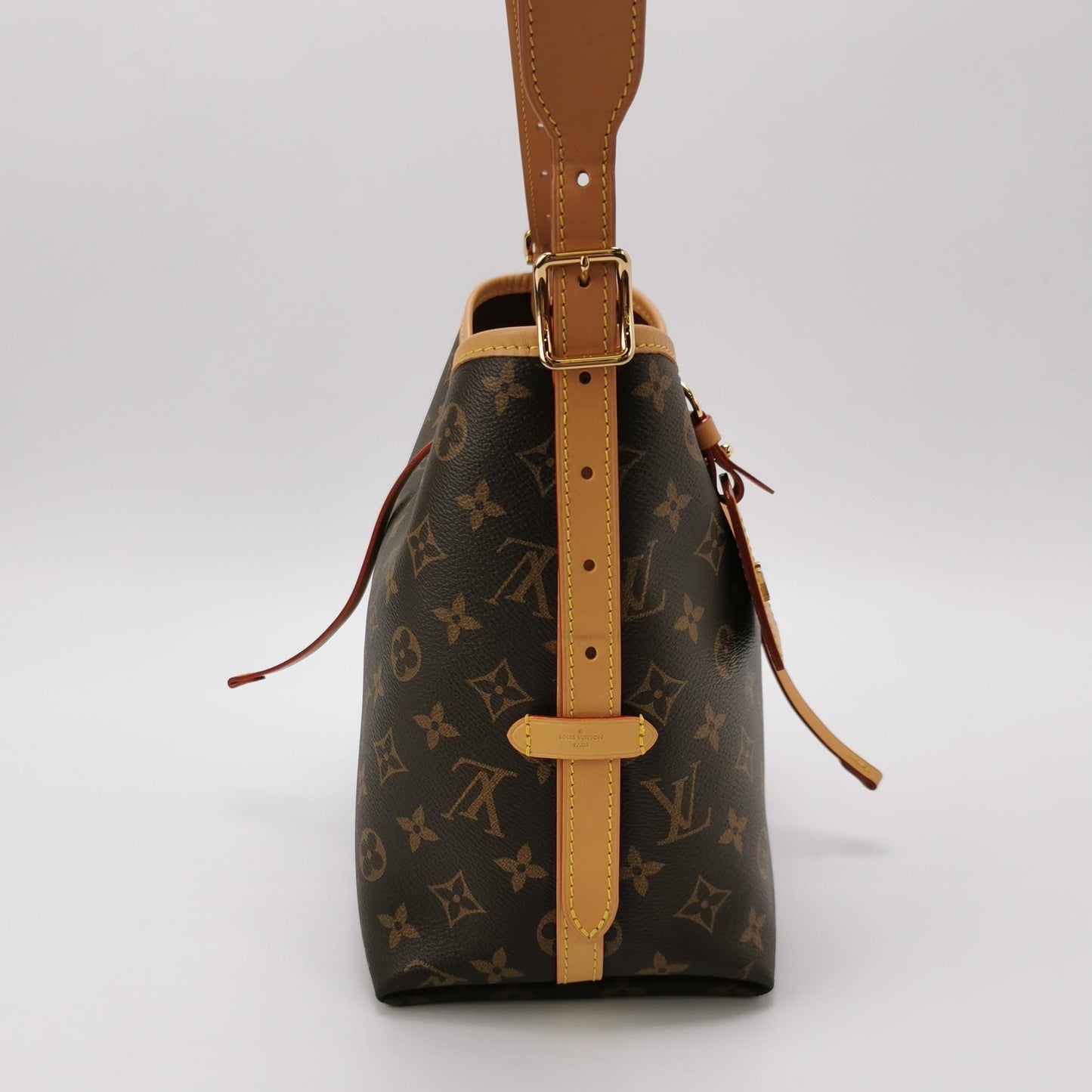 Louis Vuitton Carry All Small Monogram Shoulder Bag with Chip 250107781015595