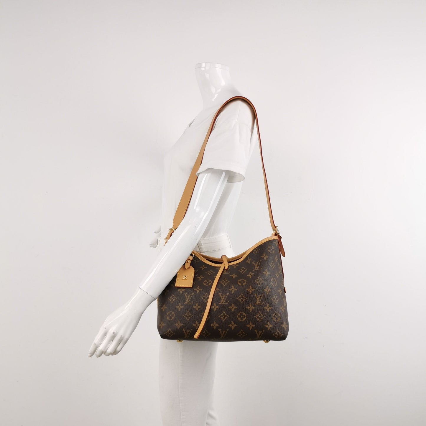Louis Vuitton Carry All Small Monogram Shoulder Bag with Chip 250107781015595