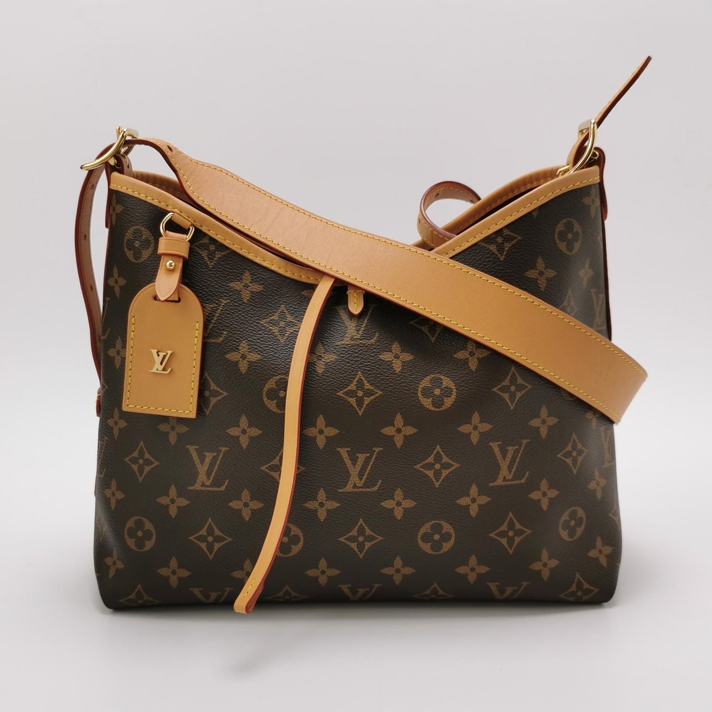 Louis Vuitton Carry All Small Monogram Shoulder Bag with Chip 250107781015595