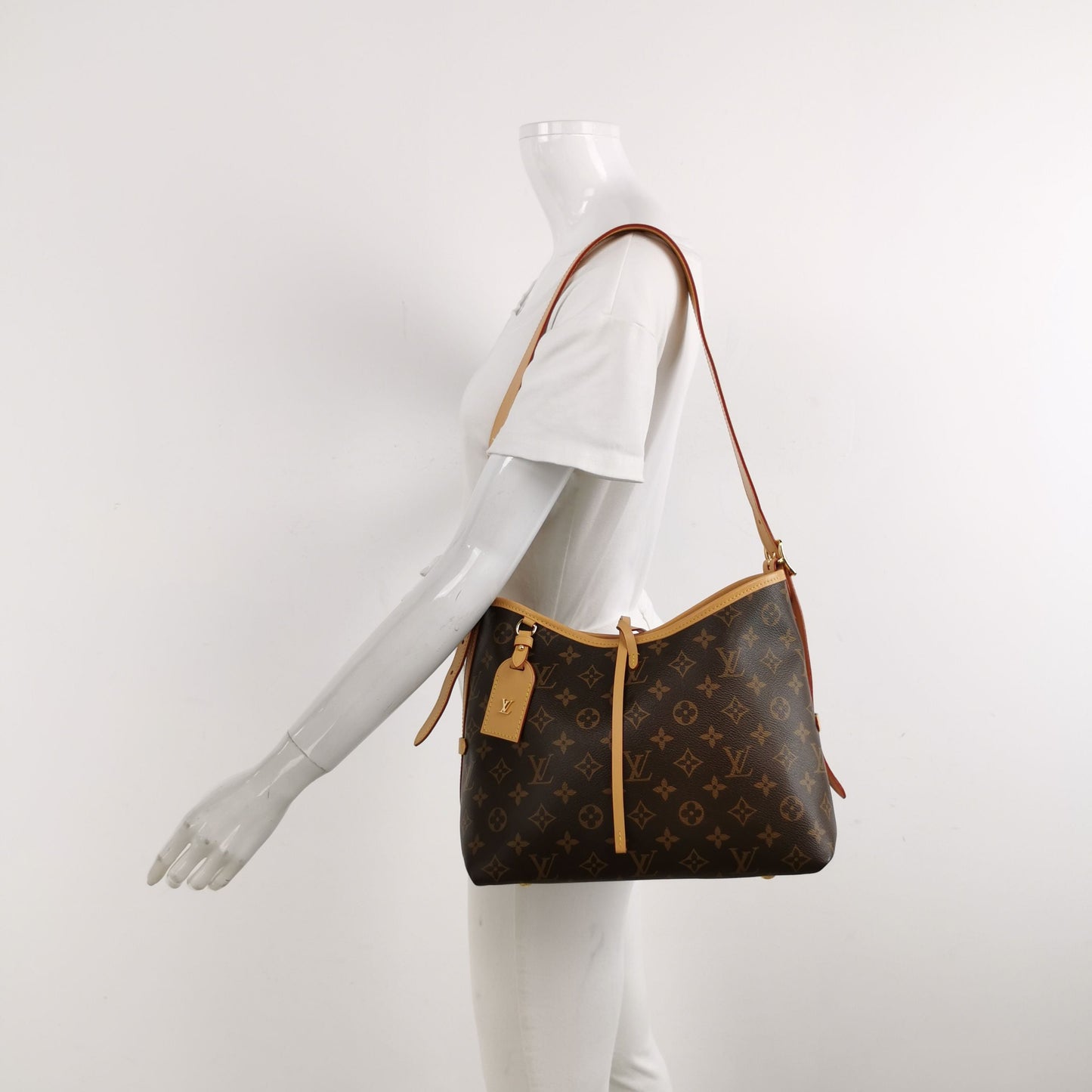 Louis Vuitton Carry All Small Monogram Print Shoulder Bag with Chip 250501781173815