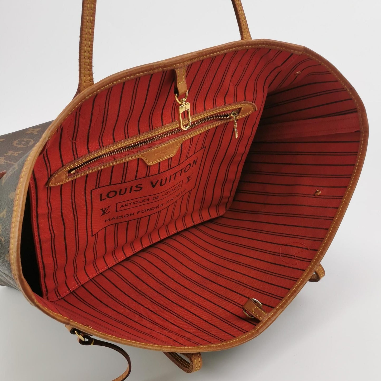 Louis Vuitton Neverfull MM Monogram Canvas Shoulder Bag 057850400444