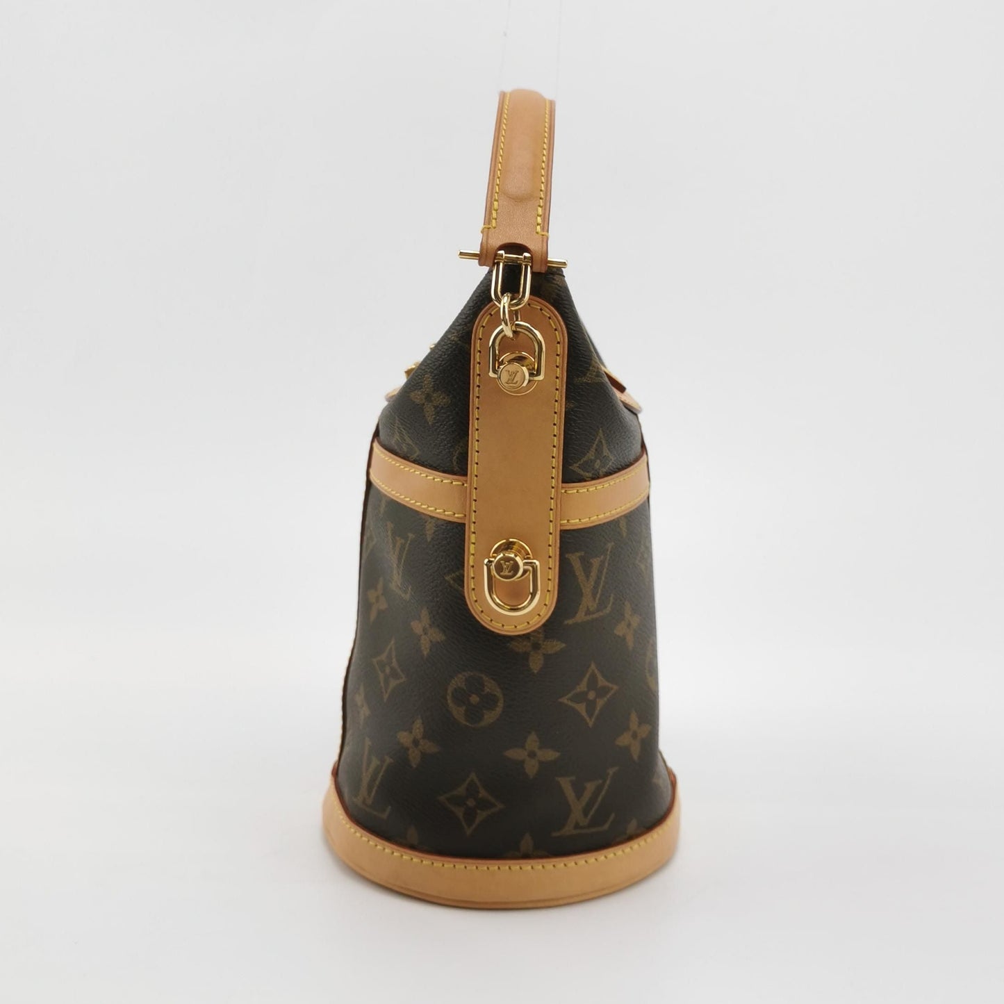 Louis Vuitton Duffle Fries Bag Monogram Print S-lock Lock Crossbody Shoulder Bag Chip Version 250504781177297