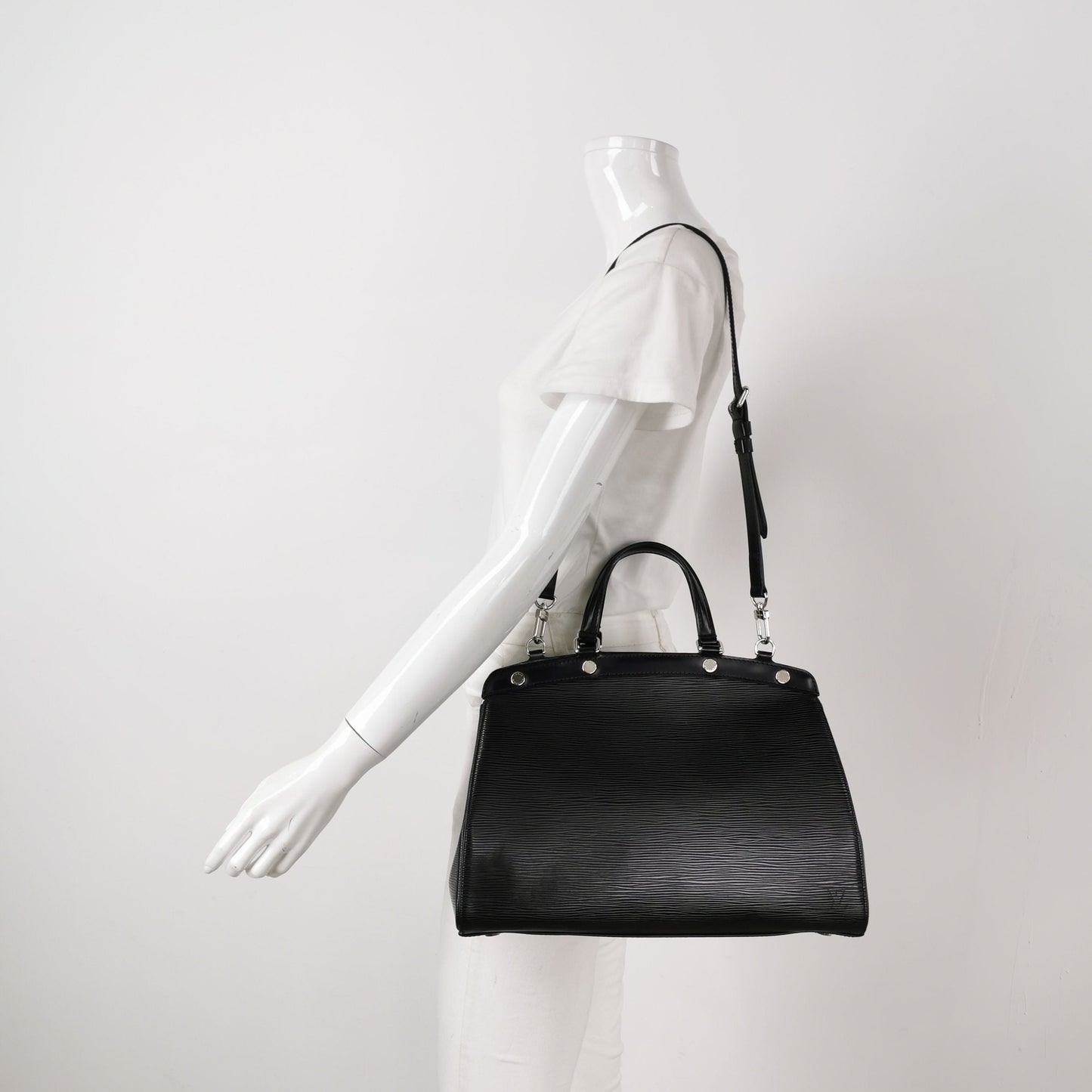 Louis Vuitton Brea Doctor Bag Medium Calfskin Water Wave Rivet Decor Shoulder Bag 250516781194991