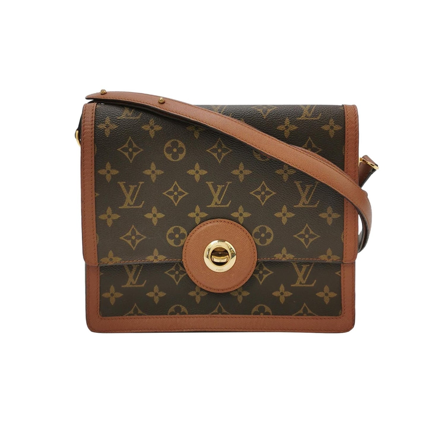 Louis Vuitton Raspail Monogram Print Vintage Messenger Shoulder Bag 250515781193702