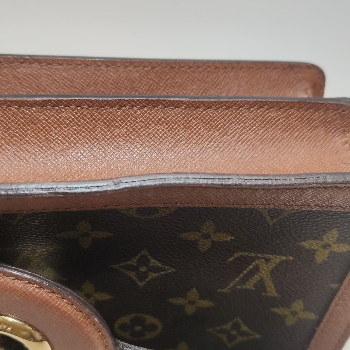 Louis Vuitton Raspail Monogram Print Vintage Messenger Shoulder Bag 250515781193702