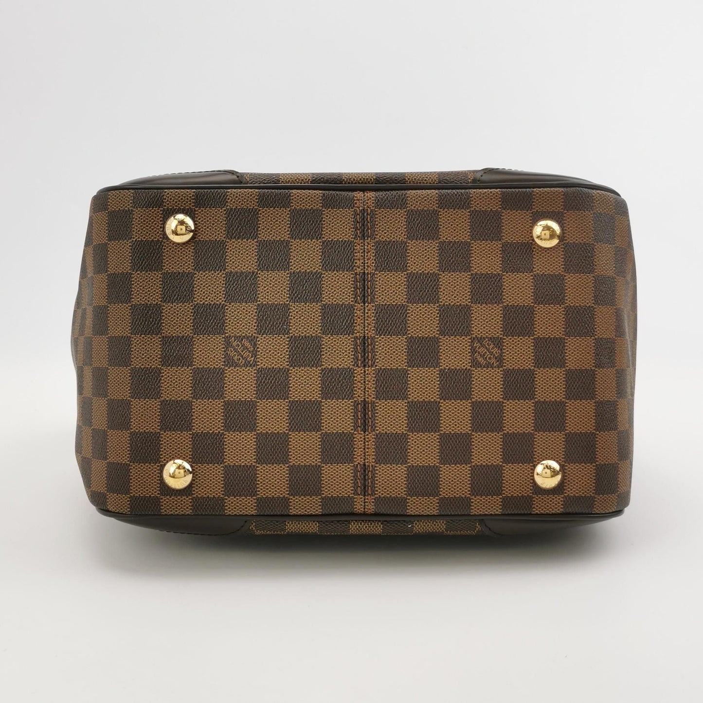 Louis Vuitton Verona Leather Checkerboard Logo Embellished Tote Shoulder Bag 250514781192823