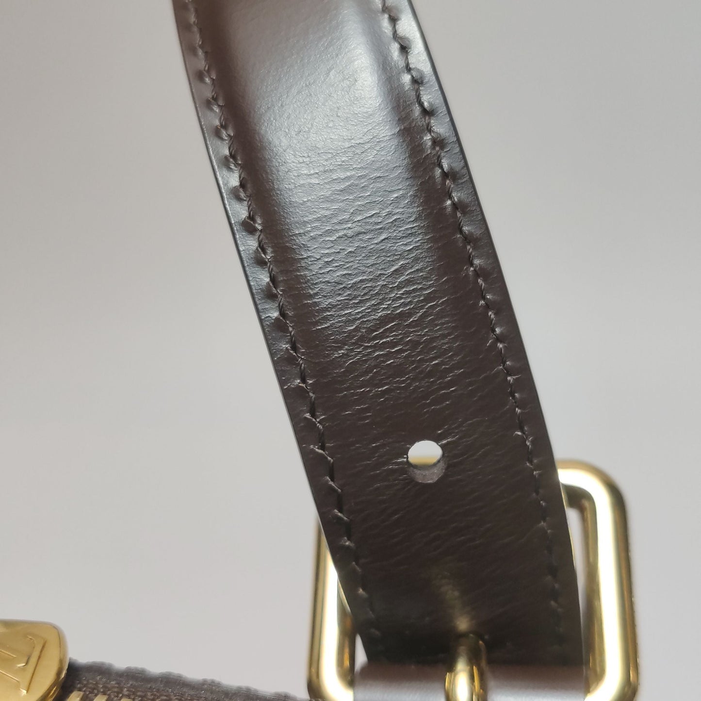 Louis Vuitton Verona Leather Checkerboard Logo Embellished Tote Shoulder Bag 250514781192823