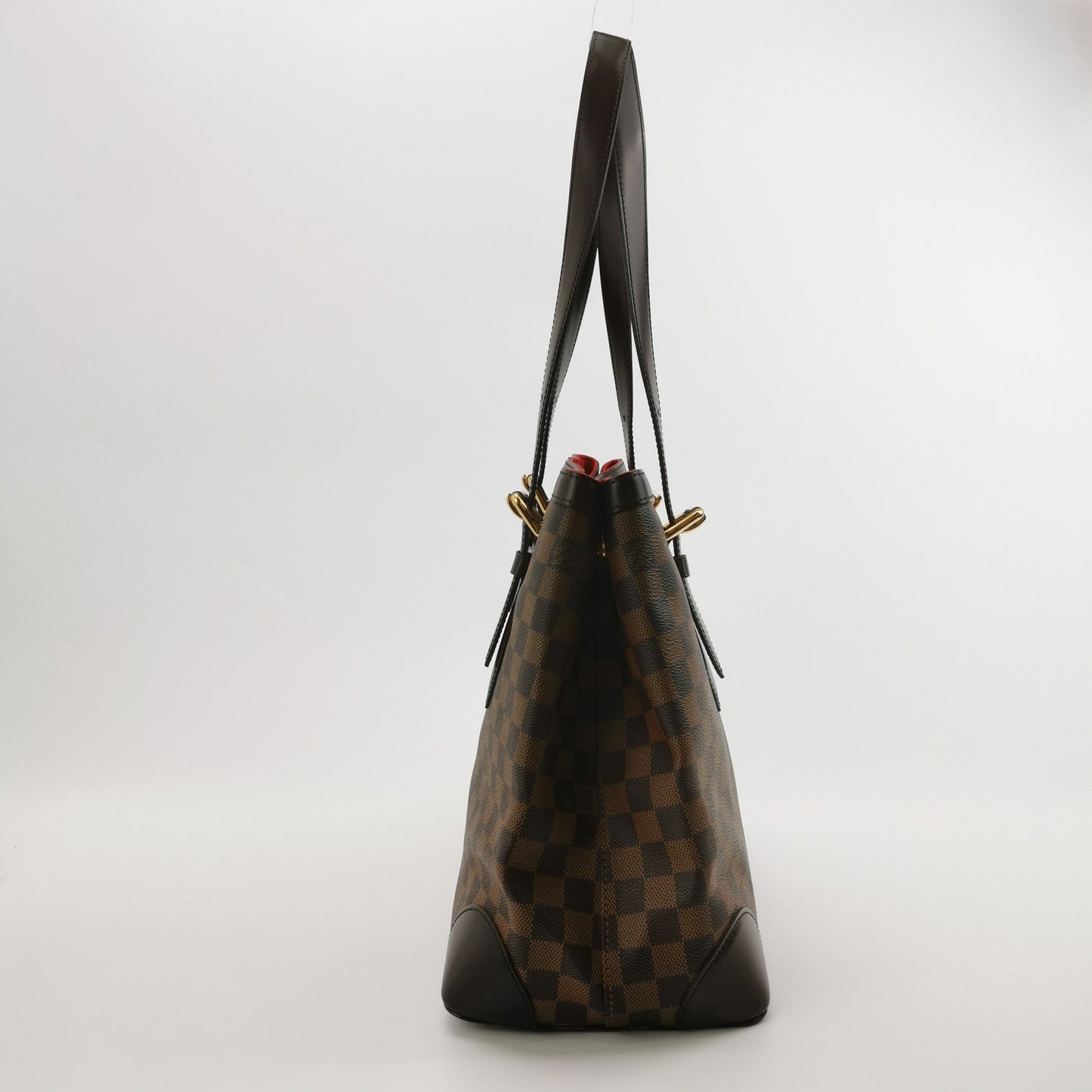 Louis Vuitton Hampstead Medium Leather Checkerboard Logo Shoulder Bag 250501781173893
