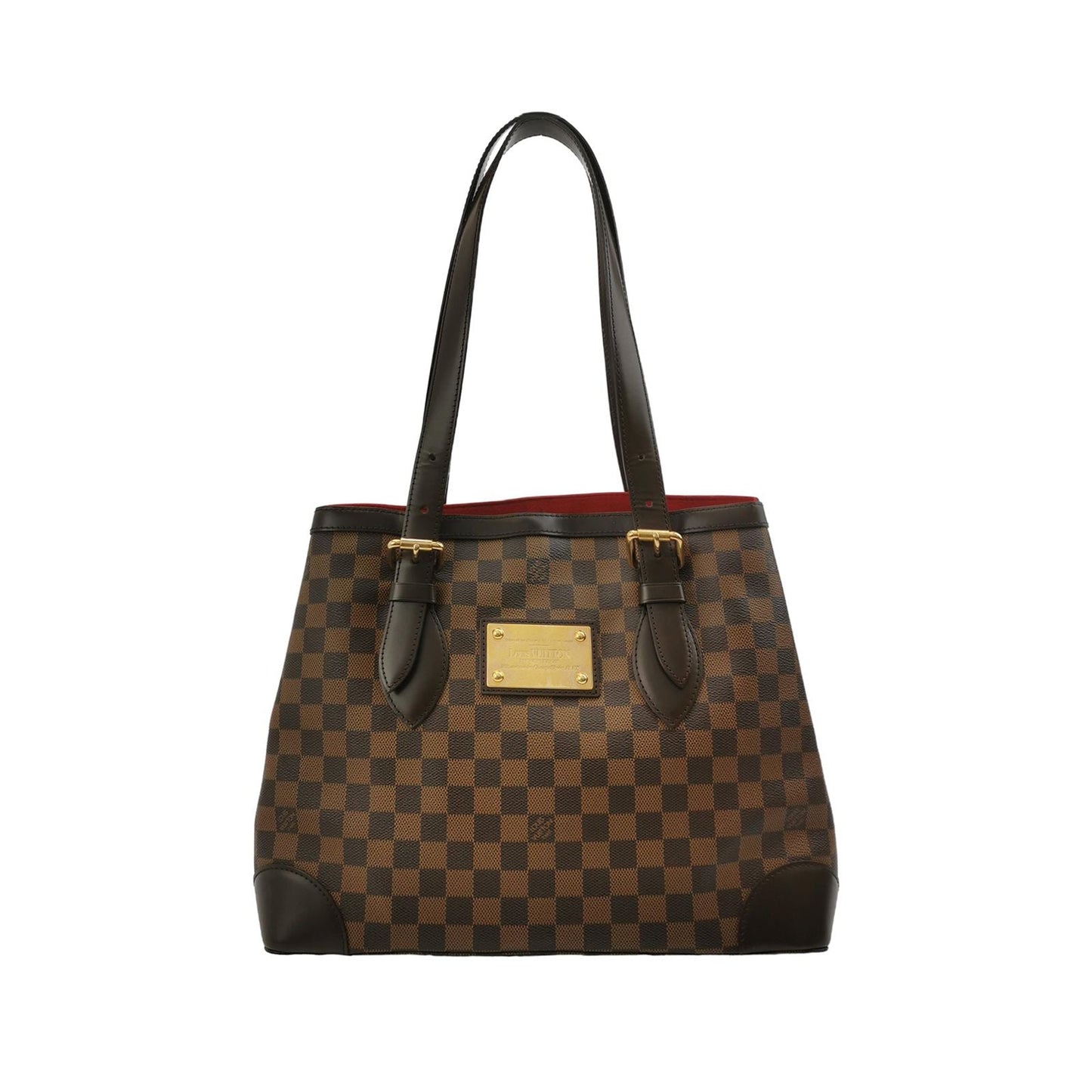 Louis Vuitton Hampstead Medium Leather Checkerboard Logo Shoulder Bag 250501781173893
