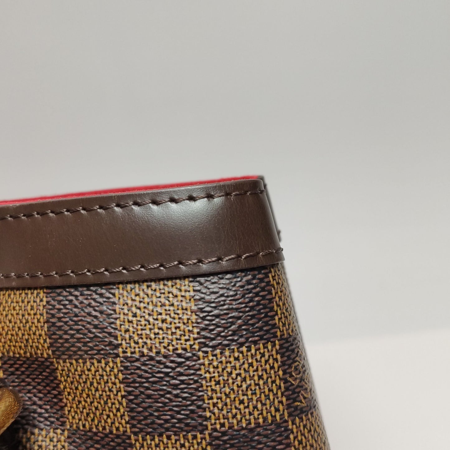 Louis Vuitton Hampstead Medium Leather Checkerboard Logo Shoulder Bag 250501781173893