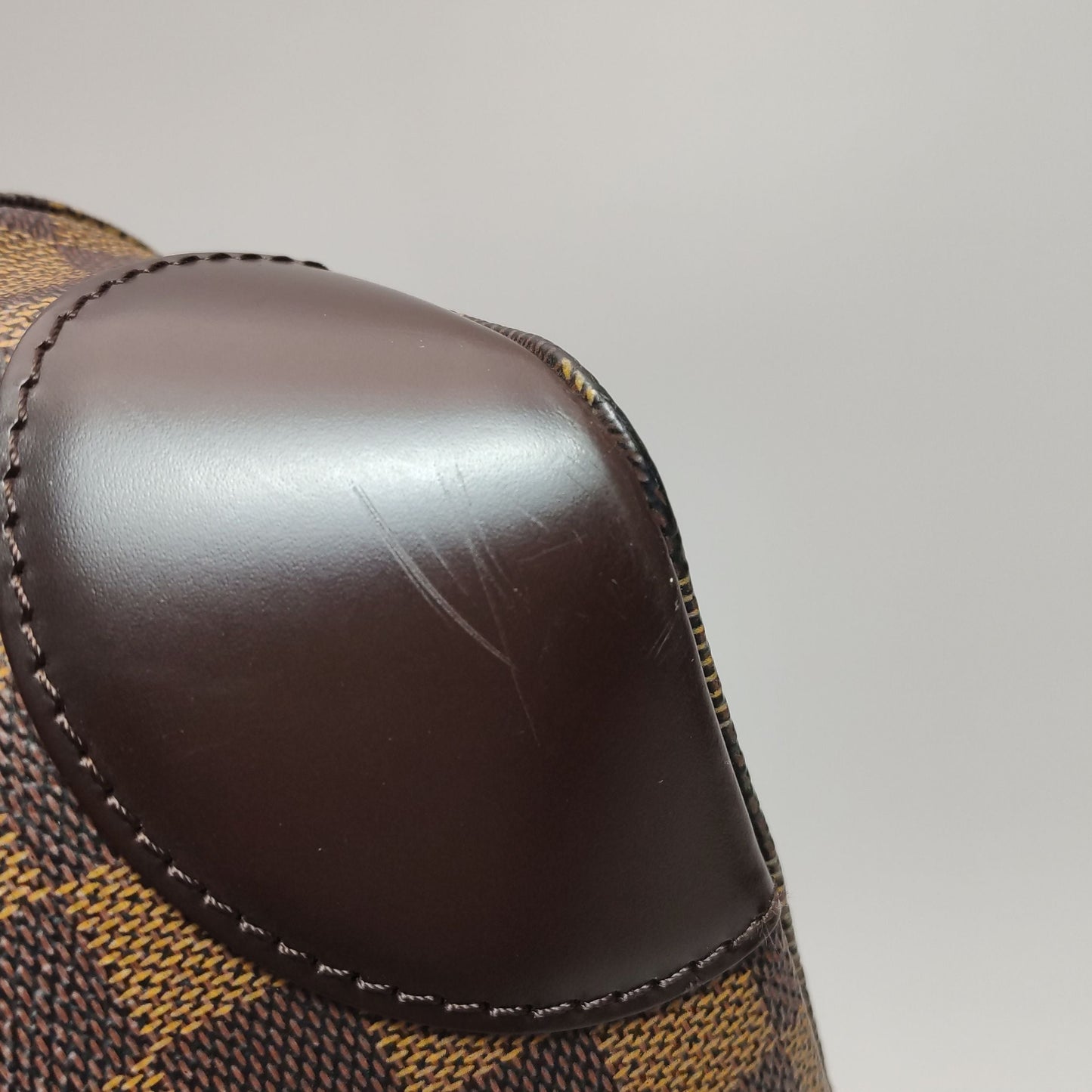 Louis Vuitton Hampstead Medium Leather Checkerboard Logo Shoulder Bag 250501781173893