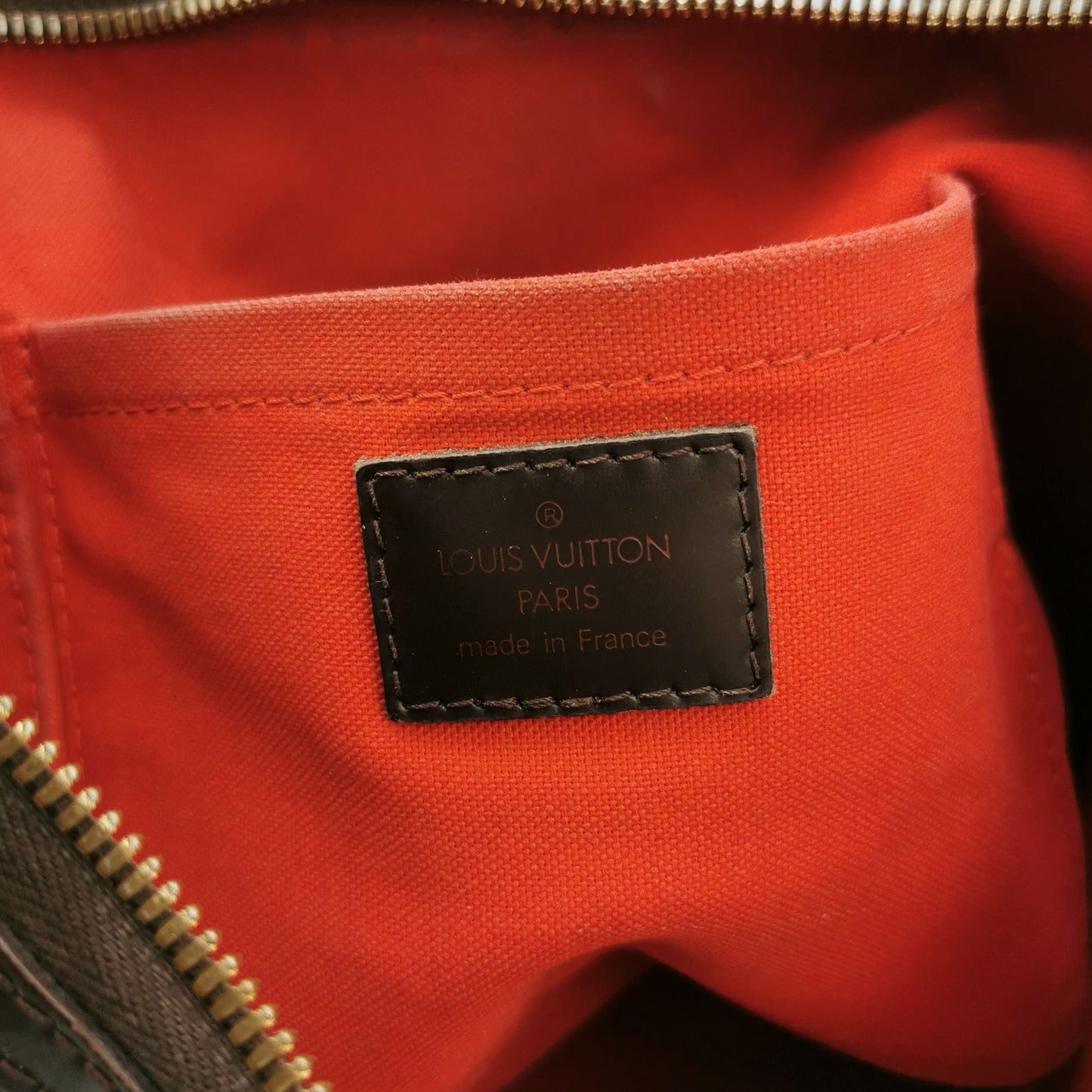 Louis Vuitton Thames Leather Checkerboard Logo Shoulder Bag 250119781033065