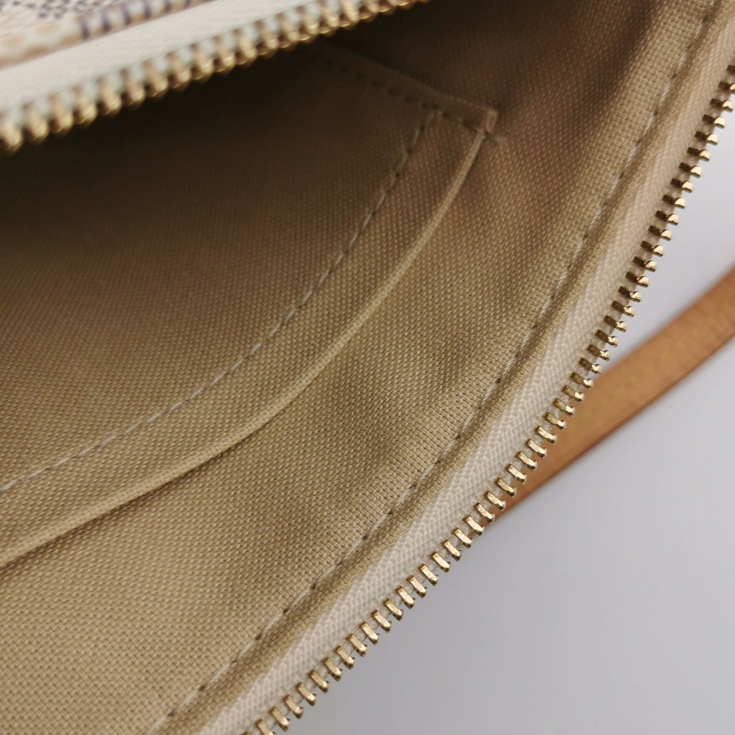 Louis Vuitton Accessories Mahjong Bag Large Size Vegetable Tanned Leather Checkerboard Shoulder Bag 24122778998203