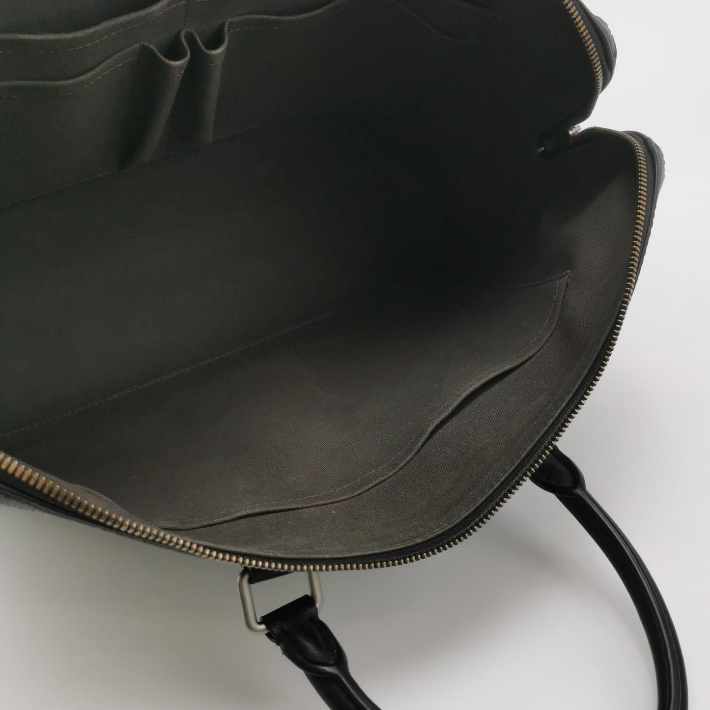 Louis Vuitton Porte-Documents Jour Leather Checkerboard Trim Briefcase Crossbody Shoulder Bag 24122778998260