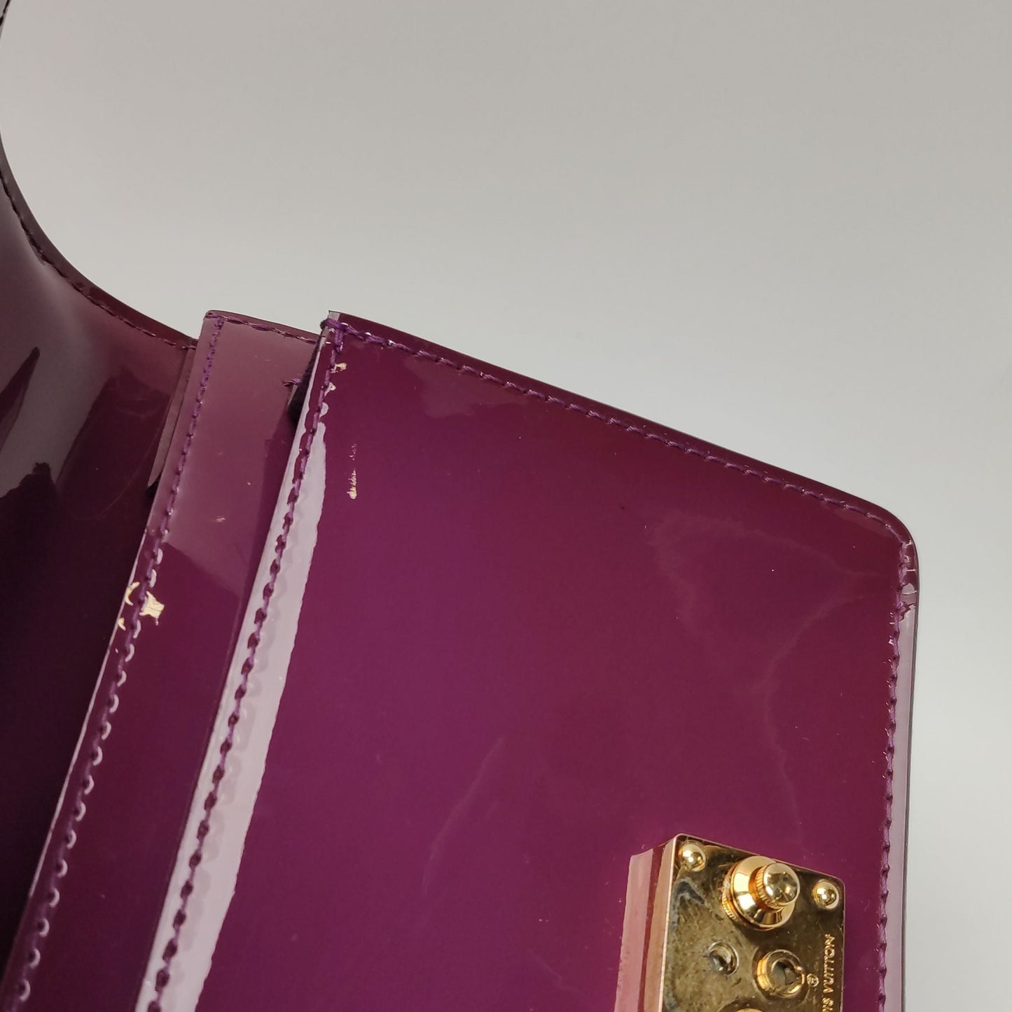 Louis Vuitton Monceau Patent Leather S-lock Crossbody Shoulder Bag 127840200660