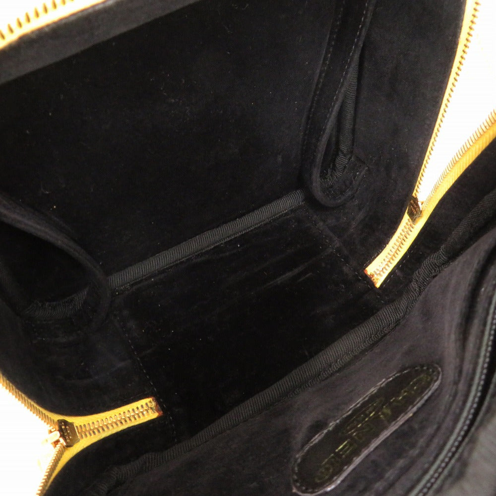 CHANEL Shoulder Bag Caviar skin yellow COCO Mark Vanity Bag