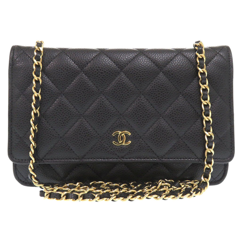 CHANEL Shoulder Bag AP0250 Caviar skin black Matrasse COCO Mark