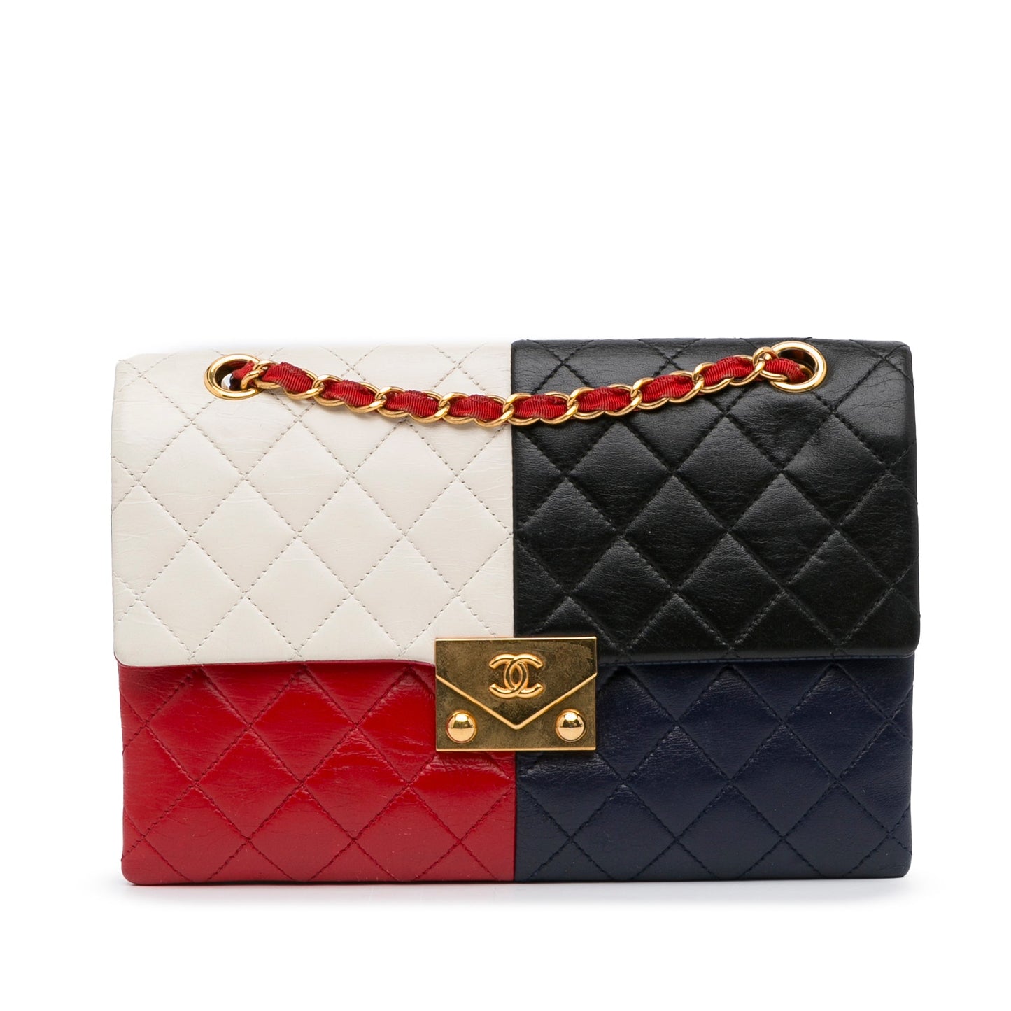 Multi Chanel Pagoda Colorblocking Shoulder Bag