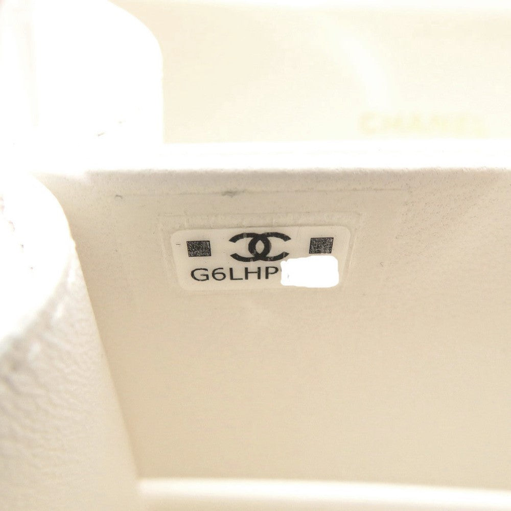 CHANEL Shoulder Bag AP3452 lambskin white COCO Mark Matrasse