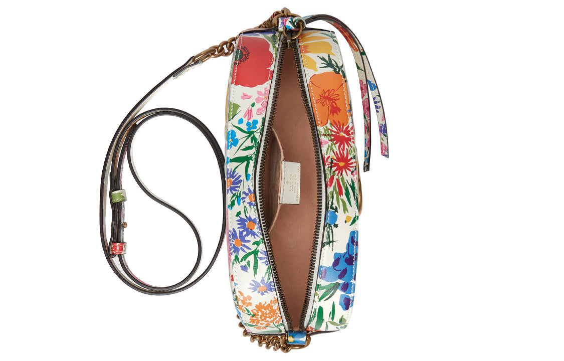 (WMNS) Gucci GG Marmont Ken Scott Single-Shoulder Bag White 447632-UAMFB-9251