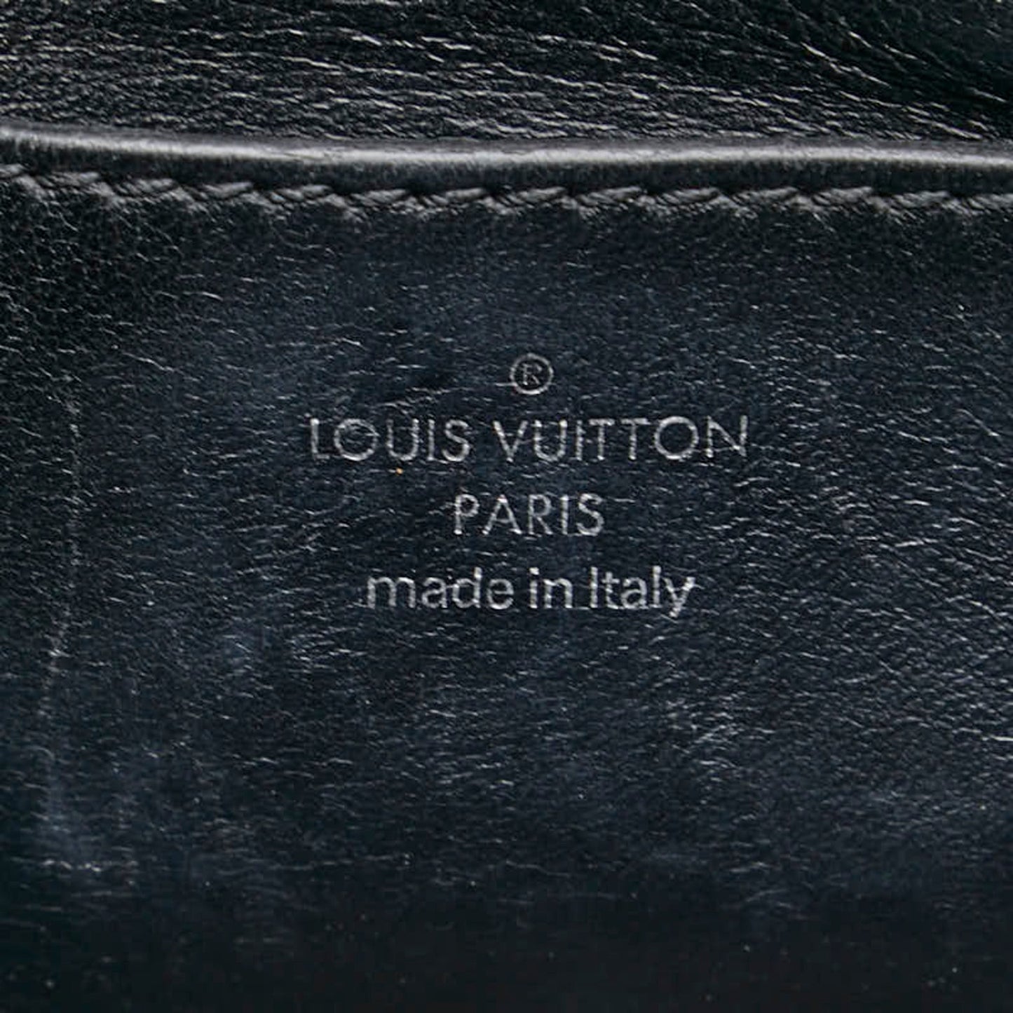 Louis Vuitton Malletage Noir Leather Shoulder Bag