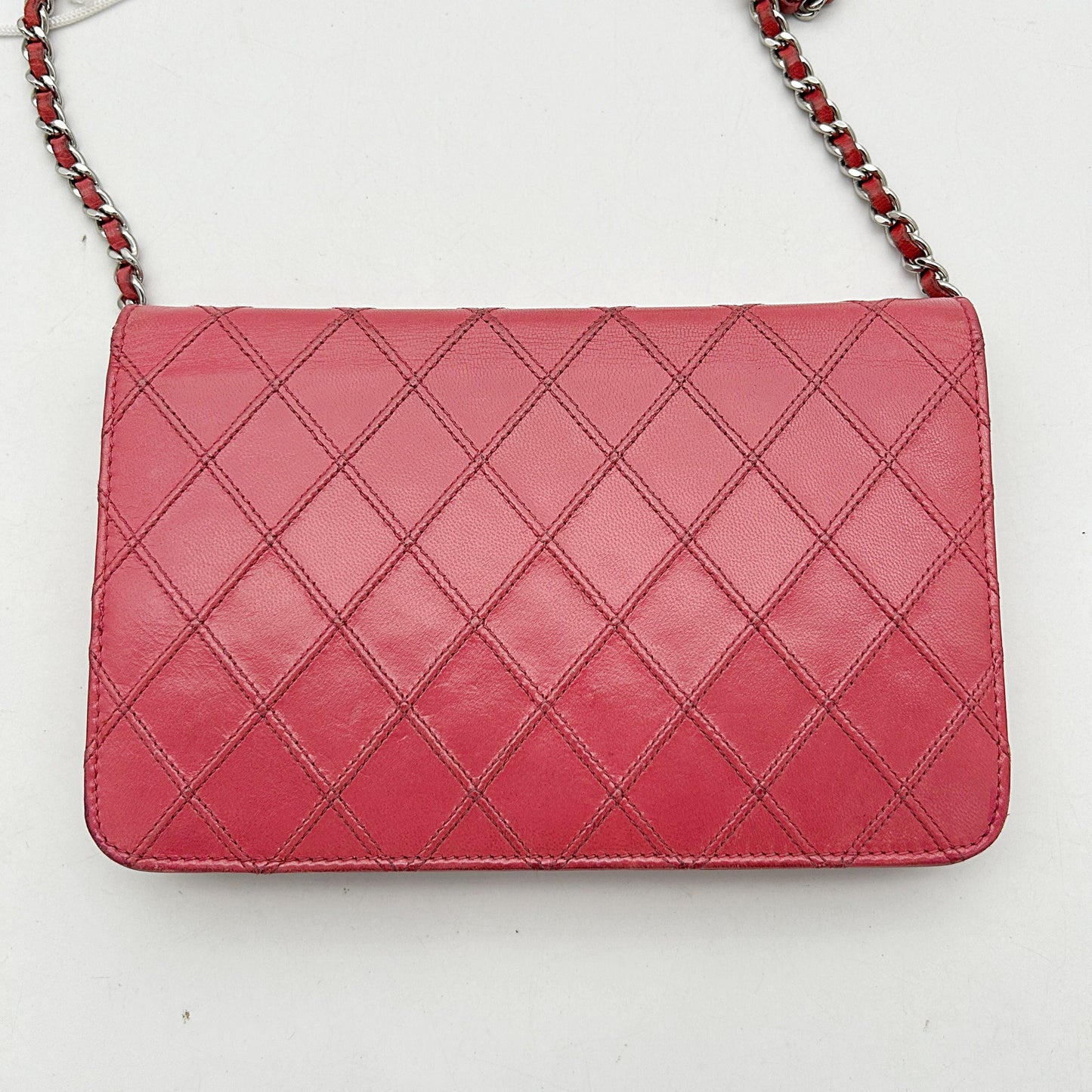 Chanel Matelasse Chain Wallet A33814 Women's Lambskin Chain/Shoulder Wallet Pink LA17738