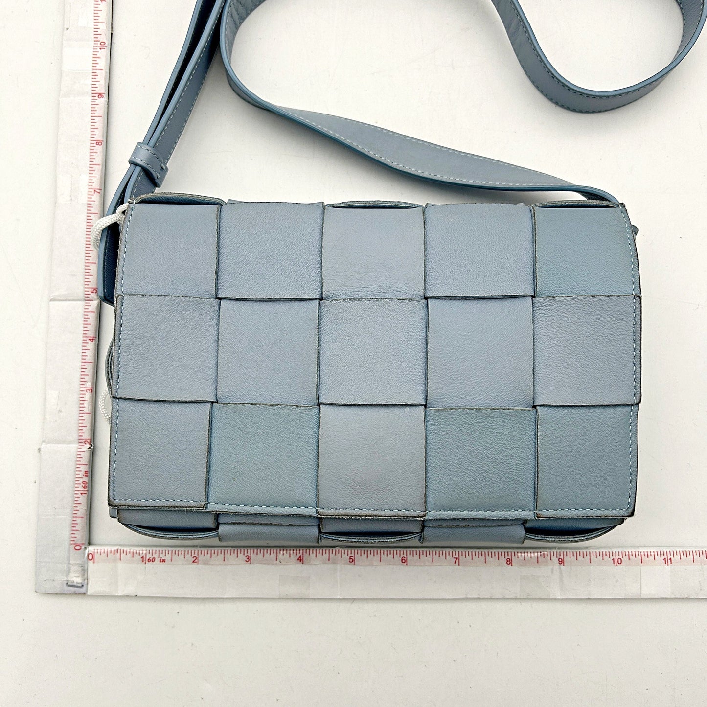 Bottega Veneta Intrecciato Cassette - Blue Crossbody Bags, Handbags LA45028