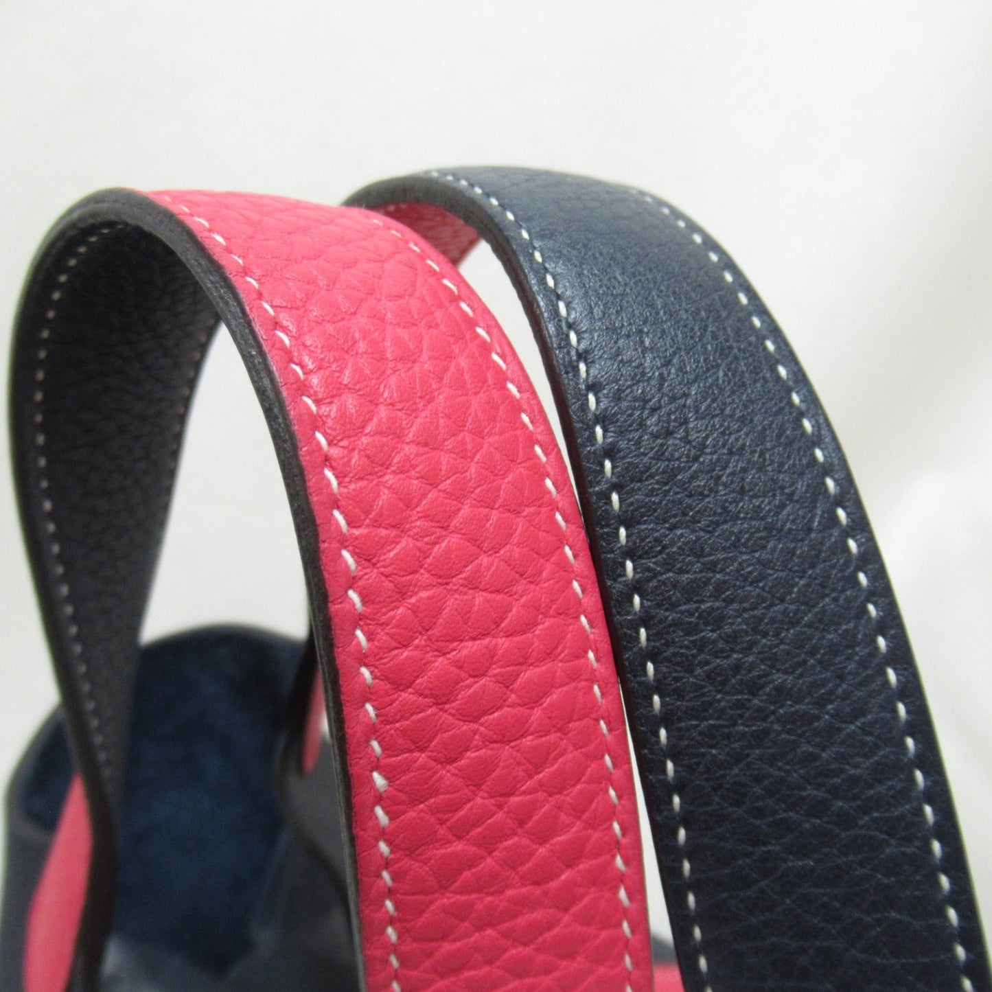 Hermes Picotin Lock PM Cossack Handbag Handbag Handbag Leather ant Navyes/Pink Ladies