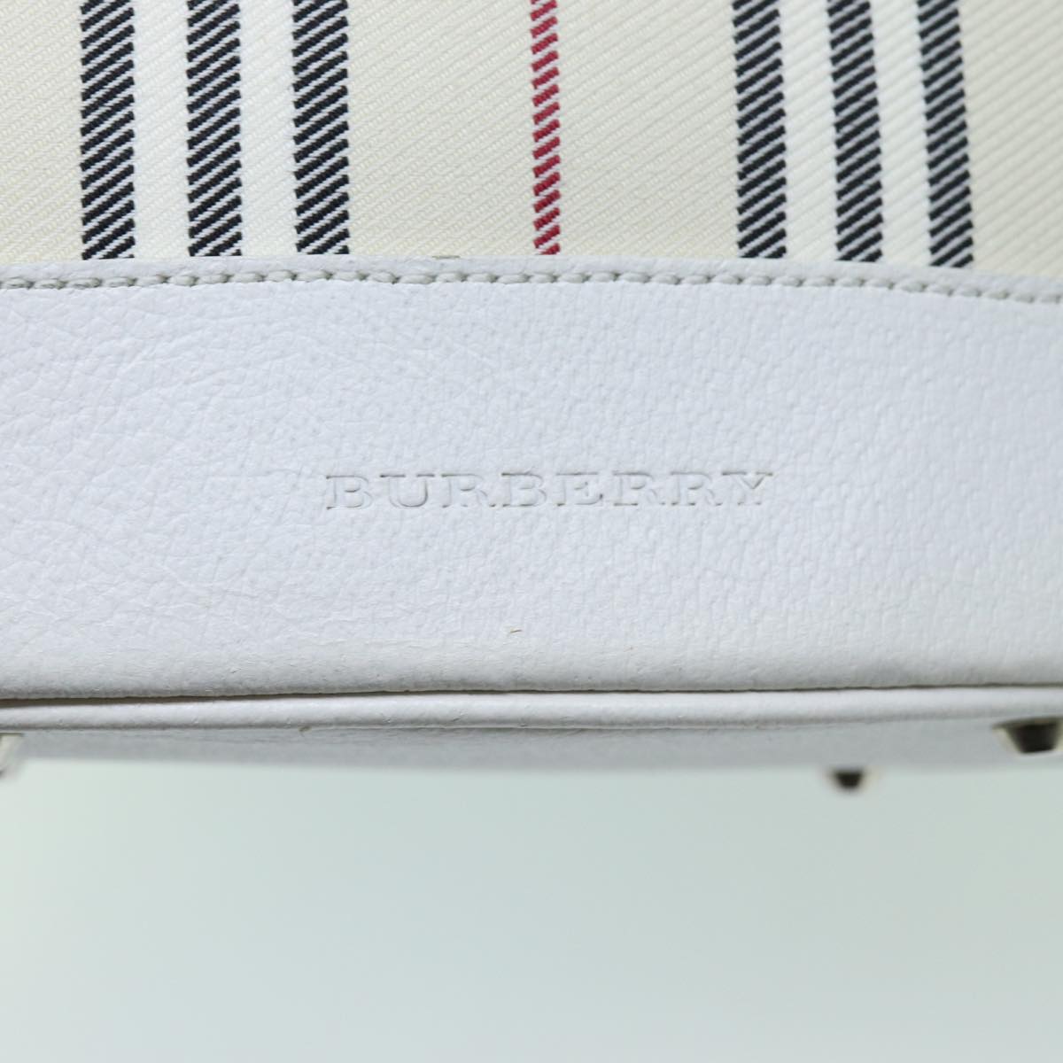 Burberry Nova Check Shoulder Bag Canvas Beige Auth 70767