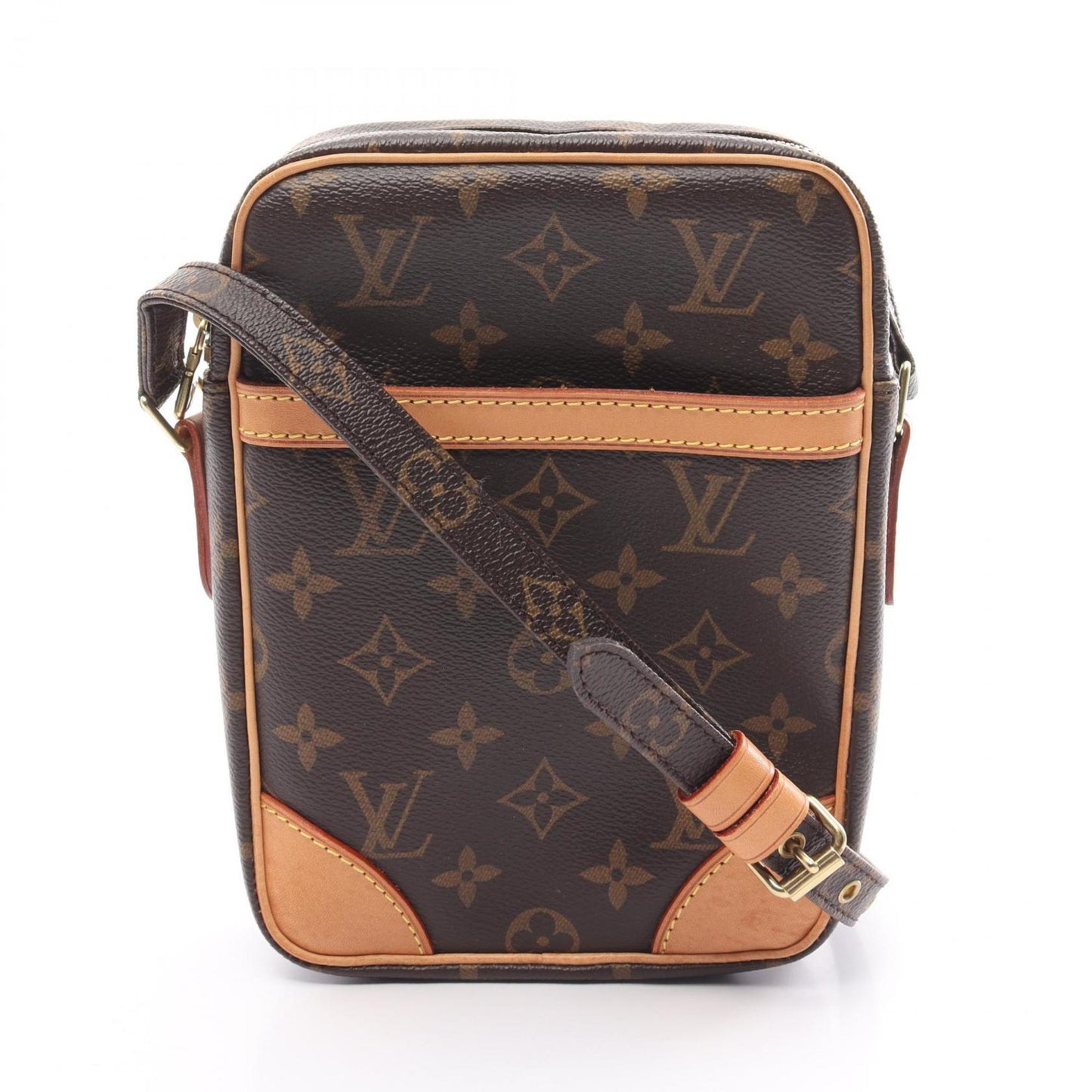 Louis Vuitton Coated Canvas Monogram Pvc Leather Shoulder Bag