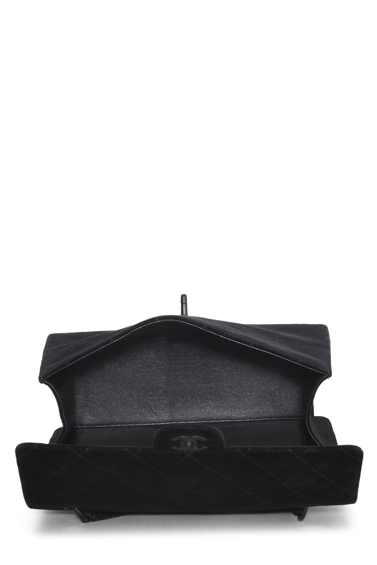 Chanel, Black Velour Shoulder Bag, Black