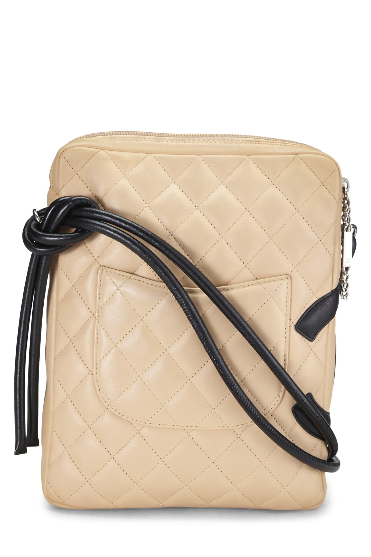Chanel, Beige Quilted Calfskin Cambon Ligne Shoulder Bag Large, Beige