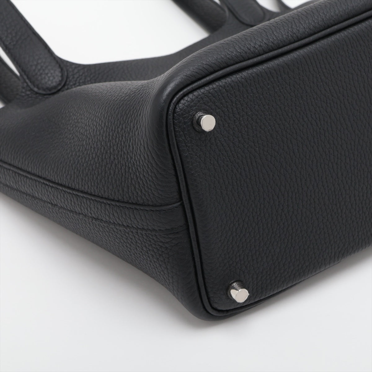 Hermes Picotin Lock PM Clemence Black Silver G