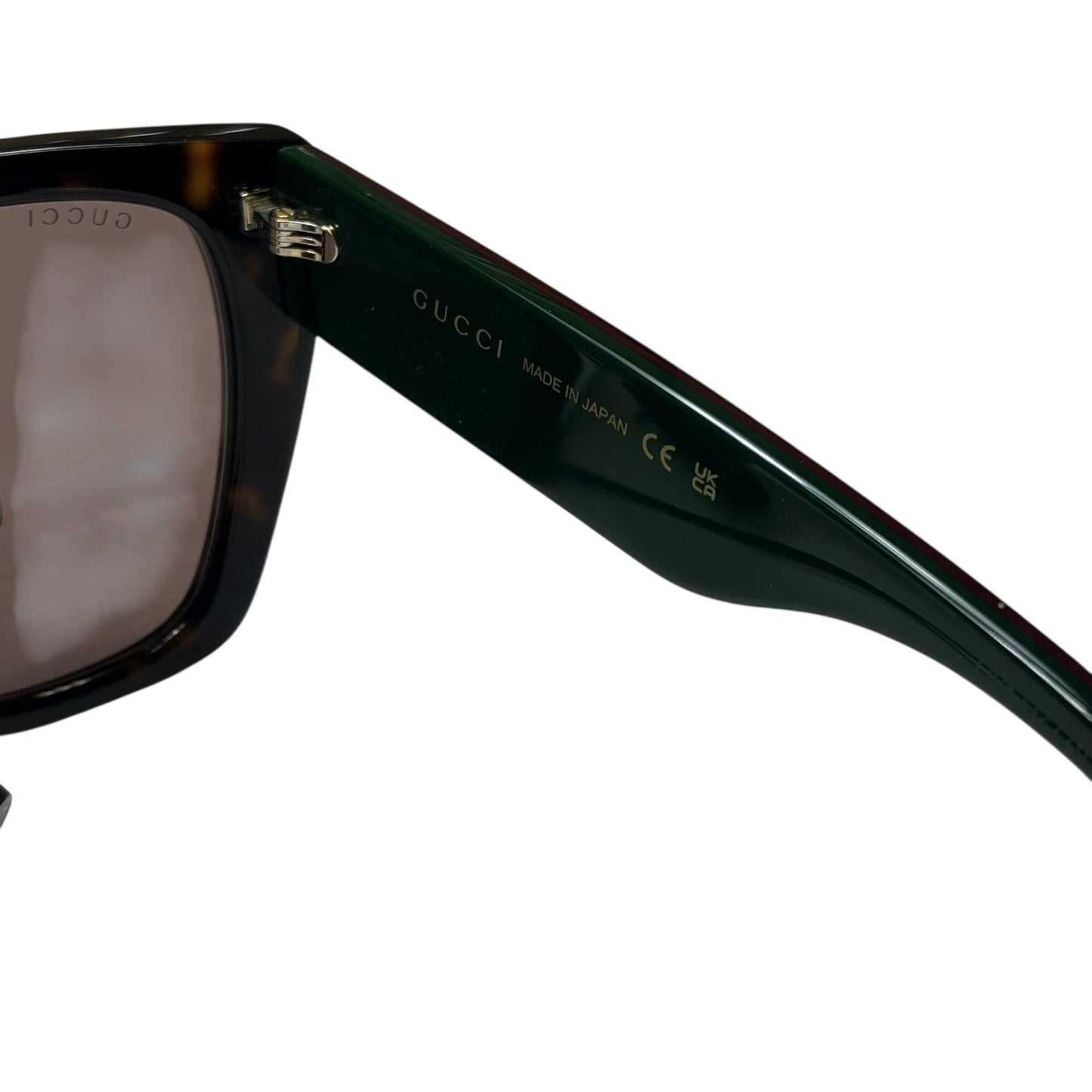 Sunglasses Luxury Designer By Gucci In Tortoise Shell Print