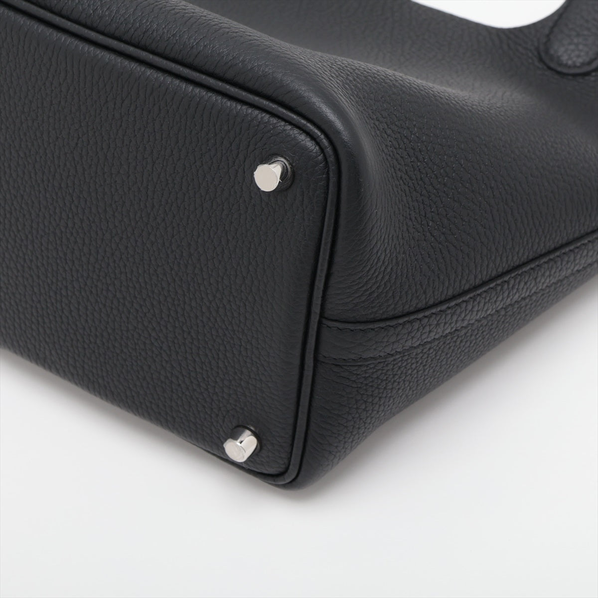 Hermes Picotin Lock PM Clemence Black Silver G