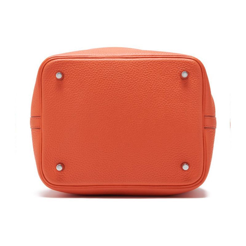 HERMES Picotin Lock MM Handbag Clemence Orange Poppy Orange Poppy Handbag Handbag Lady Back ( Delivery)
