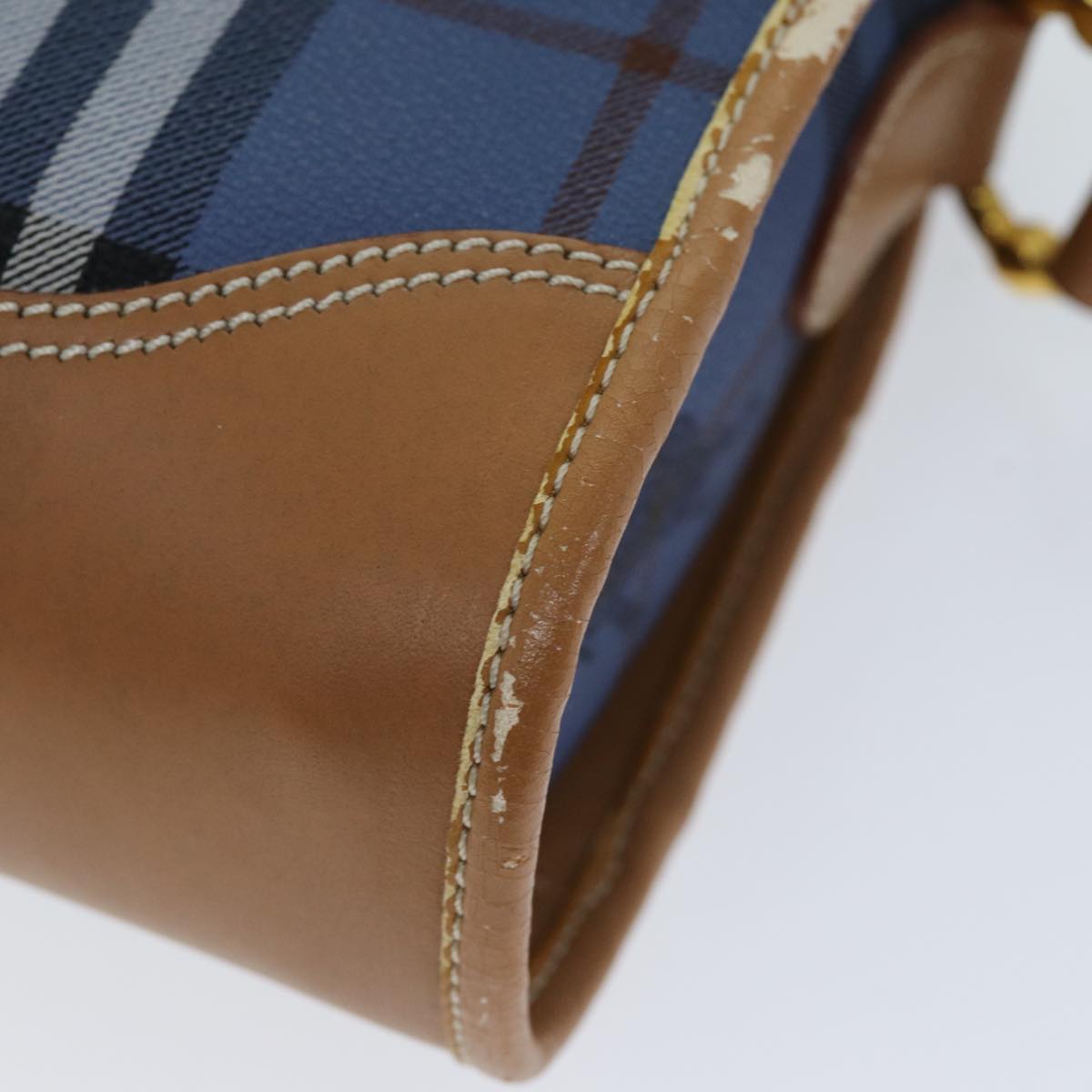 BurberrySs Nova Check Shoulder Bag PVC Blue Auth 75452