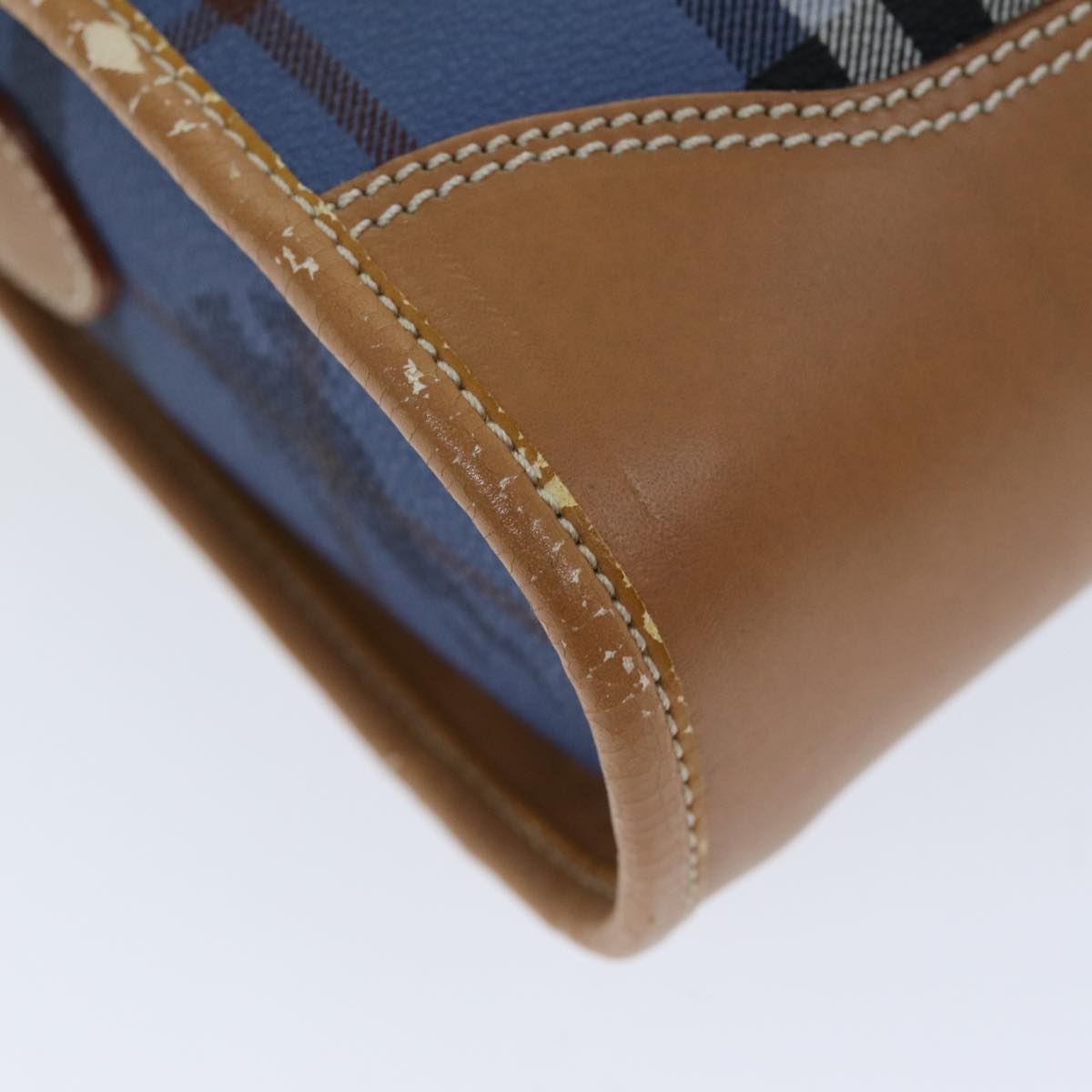 BurberrySs Nova Check Shoulder Bag PVC Blue Auth 75452