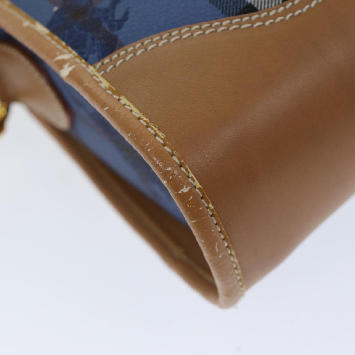 BurberrySs Nova Check Shoulder Bag PVC Blue Auth 75452
