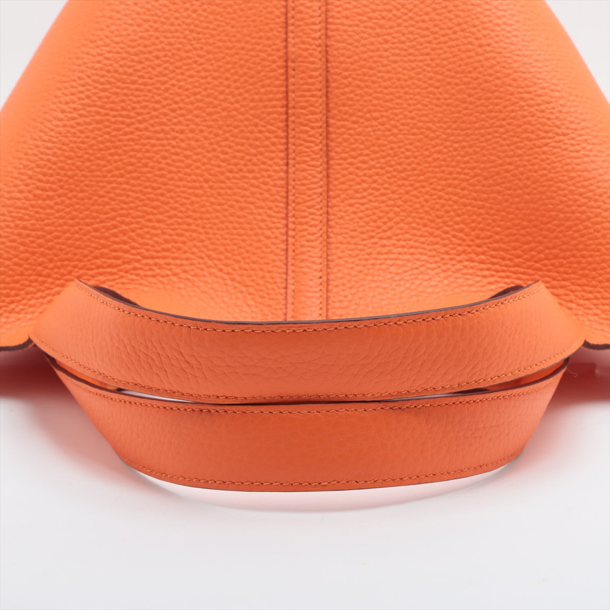 Hermes Picotin Lock MM clémence Orange Mini Silver G W2024