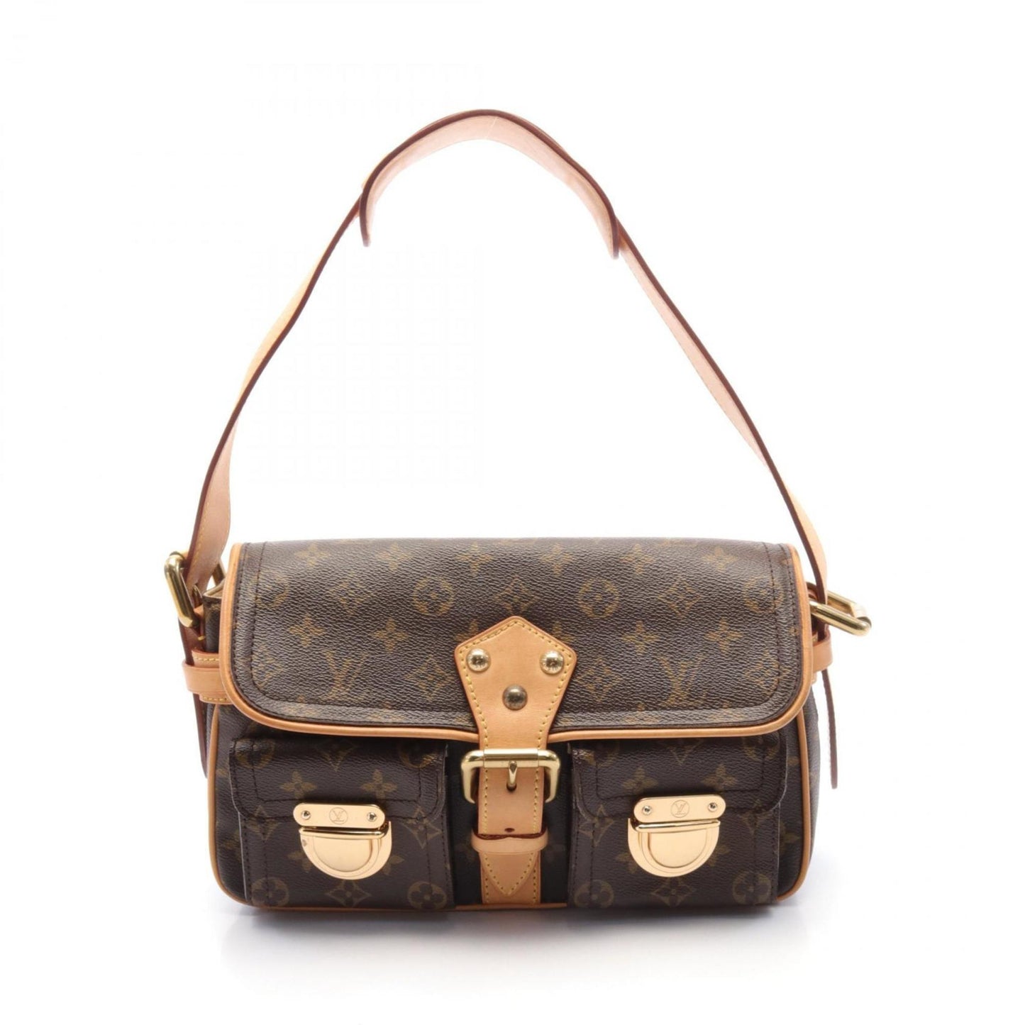 Louis Vuitton Monogram Coated Canvas Leather Monogram Shoulder Bag