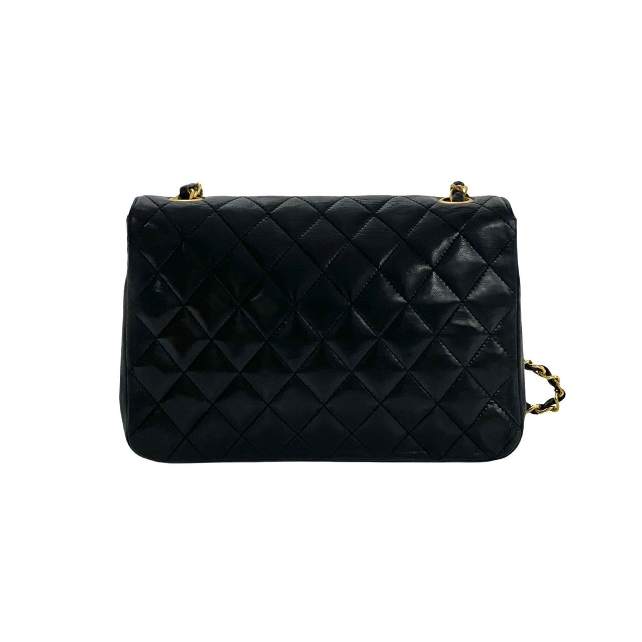 CHANEL Shoulder Bag lambskin black Matrasse