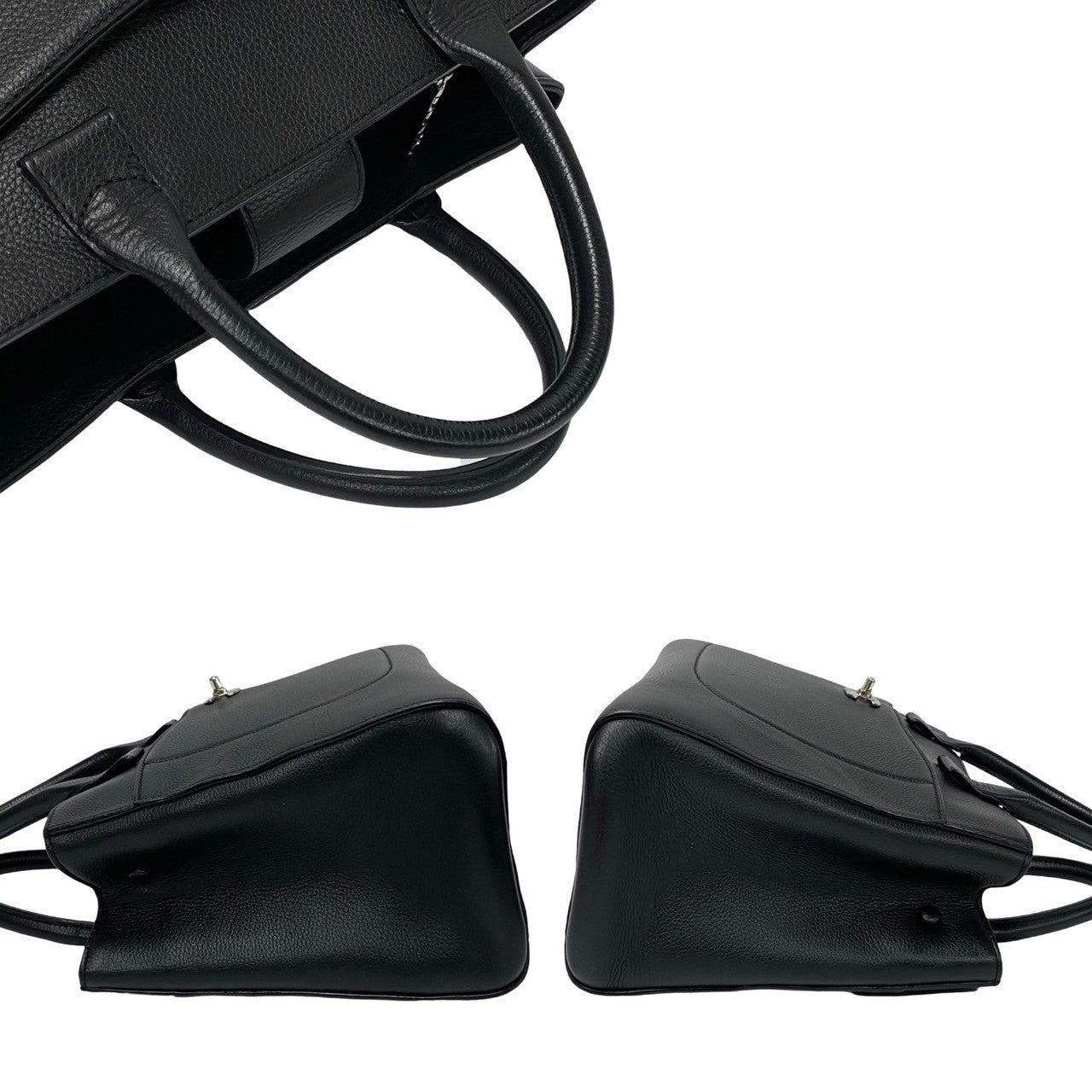 CHANEL Shoulder Bag leather black
