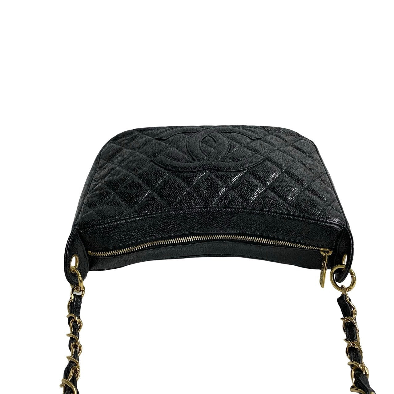 CHANEL Shoulder Bag Matt caviar skin black Matrasse